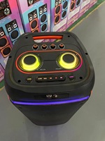 Nuevo Altavoz Inalámbrico NDR-1808 de 8 Pulgadas y 100W RGB BT Mp3 para Fiestas, Altavoz Inalámbrico de Rango Completo con Micrófono para Exteriores
