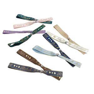 Bracelet <span class=keywords><strong>de</strong></span> <span class=keywords><strong>luxe</strong></span> en satin tissé extensible avec fermoir en plastique pour événements d'Halloween - Product Image 5