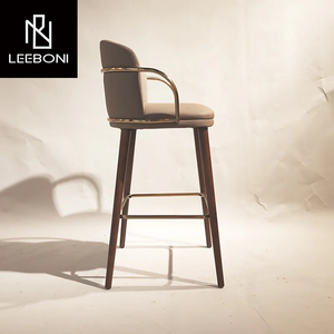 Chaises de Bar Italie Design Personnalisé Prix Usine Tabourets de Bar en Bois Tabourets de Bar Confortables Hauteur de Comptoir - Product Image 3