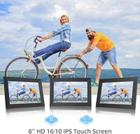 Aplikasi Frameo Putar Otomatis Slideshow Penyimpanan 16GB Layar Sentuh Smart Cloud Layar IPS 8 Inci Wifi Video Digital Pemutar Video