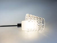 Lampu Meja Kaca Modern untuk Kamar Tidur dengan Saklar di Kabelnya