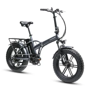 TXED Electric Bike 20 Inch 48V 250W Aluminum Alloy Frame Folding Fat Tire E Bike Electric Bicycle For Adults