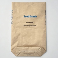 Sac en papier kraft écologique de qualité alimentaire 25 kg, tissé en PP avec doublure en PE, fond carré, BRC, pour l'emballage de produits laitiers, de composés protéiques et de compléments nutritionnels