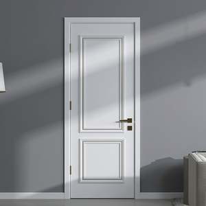 Porte en bois massif/Placage/MDF imperméable de style moderne, design classique, porte intérieure pour les maisons - Product Image 2