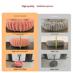 Neues umwelt freundliches Winter-Haustier bett mit hoch dichtem Kaninchenfell-Plüschdruck-Design Abnehmbar und wasch bar, weich, bequem - Product Image 6
