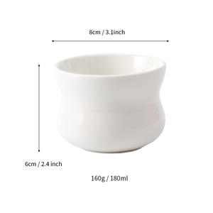 Maceta blanca pequeña de cerámica para decoración de plantas de interior de escritorio, artículo de regalo DB2874 - Product Image 4