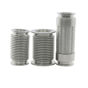 KF sanitaire en acier inoxydable SS304 SS316L sous vide tressé Flexible soufflet Tri <span class=keywords><strong>pince</strong></span> raccord de tuyau treillis métallique soufflet - Product Image 5