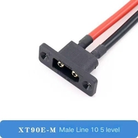 XT60BE-M modèle d'avion carte de prise de batterie d'alimentation panneau extérieur droit nickelé XT60 mâle prise à courant élevé Version fixe