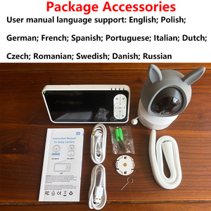 Cámara para bebés Tuya con pantalla de 5 pulgadas y 1080p, WiFi, Bluetooth, giro/inclinación, zoom 4X, detección de llanto y movimiento con IA. - Product Image 6