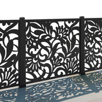Balustrades, mains courantes, cloisons de séparation, écrans d'intimité en métal noir thermolaqué Homedeco, design moderne pour l'extérieur