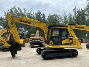 Excavadora Komatsu 130 usada, Mini Hitachi con motor Yanmar, máquina de excavación sobre orugas de segunda mano original japonesa - Product Image 2