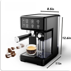 Household LCD Panel Semi-<b>Automatic</b> Espresso <b>Machine</b> 20 Bar Multifunctional Small Milk Foam Steam EU UK US Standard - Product Image 4