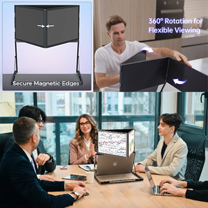 Ordinateur portable à écran quadruple de 15,6 pouces avec un large gamut de couleurs, écran pliable à trois volets avec panneau IPS et interface USB, écran LED - Product Image 5