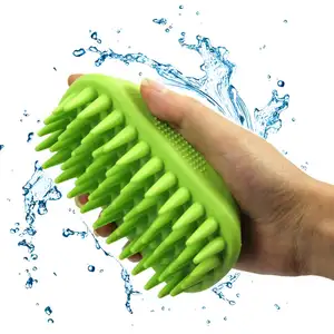 Factory Pet Bath Supplier Durable Silicone Pet Dog Grooming Bath Brush Pet Message Brush Tool