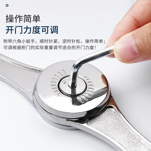 Cabinet Door Support Rod Zinc Alloy Forged Single Damper Track Non Detachable Door Mount <b>Hardware</b> Mechanical Damping - Product Image 2