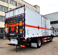 Dongfeng Sinotruk HOWO 4X2 Camión de Carga Personalizado para Transporte de Mercancías Peligrosas y Explosivos con Caja Cerrada