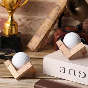 Wooden Golf Ball Display Rack Solid <b>Pine</b> Desktop Holder For Golf Balls Storage Organizer Retro Style - Product Image 1