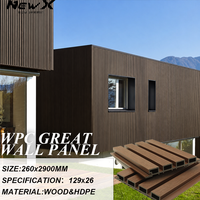 Panneau mural extérieur en composite WPC pour clôture périmétrique, panneaux et planches décoratifs WPC pour clôture de jardin et mur extérieur