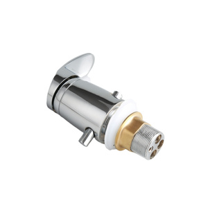 ITALOMIX <span class=keywords><strong>Robinet</strong></span> chromé moderne à poignée unique pour eau chaude et froide Mélangeur en zinc avec noyau de valve en céramique - Product Image 3