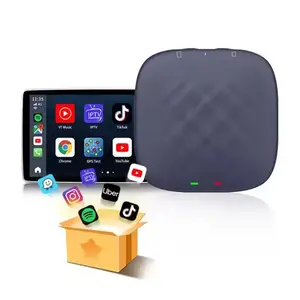 Venta caliente Carplay Ai Box 8GB + 128GB Smart Magic Streaming inalámbrico Car Play adaptador Dongle Android Auto con Youtube Netflix