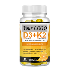 सबसे अच्छा 5000iu 30pcs विटामिन डी 3 विटामिन डी 3 विटामिन के 2 सॉफ्टजेल कैप्सूल - Product Image 1