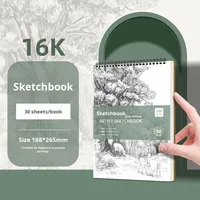 Carnet de croquis A4 pour étudiants, dessin artistique, croquis rapide, papier épaissi 16K, spirale, peinture gouache, fond rigide, carnet de dessin en gros
