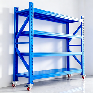 Ventilated Wire Open Airflow Dust Free Moisture Resistant Easy Clean Surface Wire Shelving Rack With Wheels With Casters <b>Set</b> - Product Image 2
