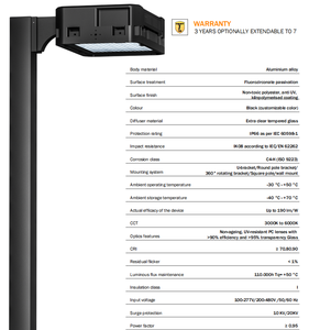 إنذار نهاري عالي السطوع من الدرجة التجارية ، مصابيح فيضانات من الألومنيوم LED Cob ، عاكس ، ضمان لمدة 7 سنوات لـ - Product Image 3