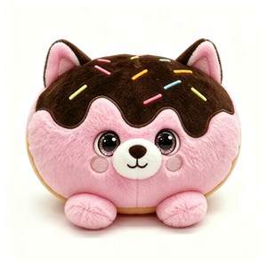 ตุ๊กตาโดนัทแมวสั่งทำพิเศษ ของเล่นตุ๊กตาสัตว์น่ารักธีมอาหาร ขนมหวาน ตุ๊กตาแมวบีบอัดใยฝ้าย PP ขนาด 11-30 ซม. ของขวัญคริสต์มาส - Product Image 3