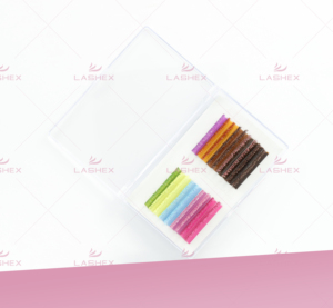 Extension de cils individuels colorés en soie <span class=keywords><strong>Mixbox</strong></span> pour les extensions de cils colorés de noël en cachemire - Product Image 6
