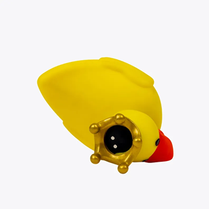 TD Lucky Ducky ไวเบรเตอร์ทรงกระสุนกันน้ำสวมใส่ได้เครื่องสั่นลิ้นและเลียผลิตภัณฑ์ทางเพศ