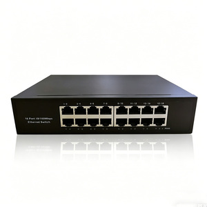 YidoSwi ND-821-16TX Switch <span class=keywords><strong>Ethernet</strong></span> Rápido de 16 Puertos 10/100Mbps, Puertos RJ45 MDI-MDIX, Diseño Apilable Full-Duplex y Half-Duplex, 3.2Gbps - Product Image 2