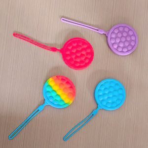 ของเล่นบับเบิ้ลซิลิโคนหลากสีแบบนำกลับมาใช้ใหม่ - ของเล่นบีบคลายเครียด - Product Image 3