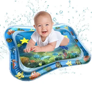 2023 Hot Sales New Fashion Fun Aufblasbare Bauch zeit Premium Wasser matte für Säuglinge und Kleinkinder Bauch Zeit Spiel matte für Baby