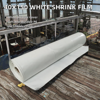 Film étirable blanc 40' x 150' 10MIL en PE, protection UV, pour échafaudage temporaire de construction, souple