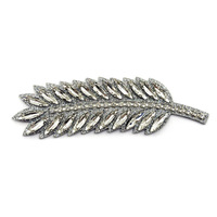 Nouvelles Appliques 3D en Strass de Verre Écologiques Extensibles Auto-adhésives Thermocollantes DIY en Forme de Feuille et de Fleur pour Chaussures, Sacs et Robes