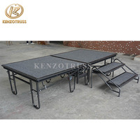 Scène événementielle en fer durable 4'x8' pliable et mobile pour hôtel