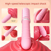 Automatischer starker Teleskop-Vibrationsstab-Massager mit Saugfunktion, tragbarer Vibrator für Erwachsene