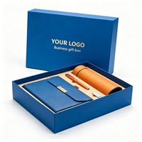 Kotak Kemasan Hadiah Souvenir Mewah yang Dapat Disesuaikan dengan Logo Cetak, Set Kemasan untuk Buku Catatan, Pulpen, Alat Tulis, Kotak Dasar dan Tutup
