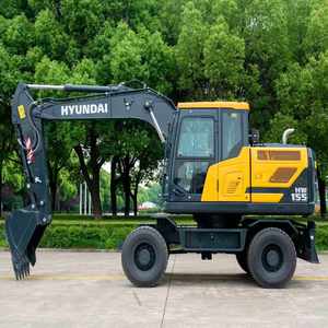 Meilleure vente, prix abordable, excavatrice d'occasion d'origine HYUNDAI HW155, 14 tonnes, excavatrice sur roues à vendre. - Product Image 6