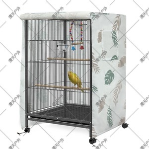 Cubierta para Jaula de Pájaros, Poliéster Estampado, Rectangular, Marco de Alambre de Acero, Protección Solar para Exteriores, a Prueba de Polvo, Protector para Jaulas de Mascotas - Product Image 4