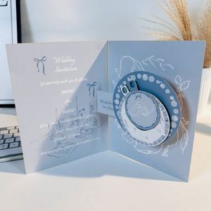 Carte d'invitation de mariage OEM/ODM Chine créative 3D pop-up, découpe, impression héliogravure, pelliculage mat, ensemble avancé - Product Image 4