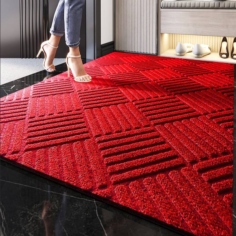 Motif diamant en rouge vif