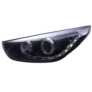 High Quality Car Auto HID Xenon Led Head Front fog Light lens headlight For Hyundai ix35 2009-2012 Halogen Assembly Accessories