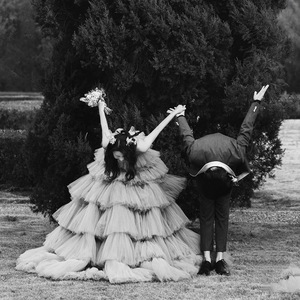 Strapless Empire Waist Tulle Ball Gown Wedding Dress For Forest Themed Fairy Style Outdoor Photography - Product Image 4