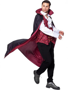 Conjunto de disfraz de vampiro héroe para hombre de Halloween, incluye traje, pantalones y camiseta, ideal para fiestas de disfraces y escenarios. - Product Image 3
