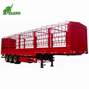 <span class=keywords><strong>Remolque</strong></span> de 3 ejes 60t para transporte de animales, caña de azúcar, ganado <span class=keywords><strong>usado</strong></span>, estaca, valla de carga - Product Image 2