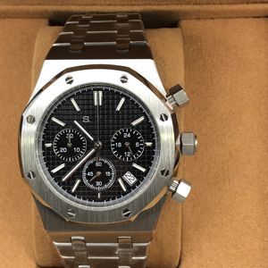 Montre à quartz pour homme avec boîtier en acier inoxydable étanche, verre saphir, mouvement VK63, montre-bracelet de mode pour affaires - Product Image 4