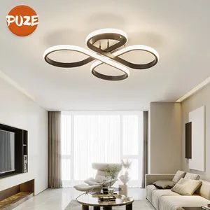 2024 New Design Aluminum Ceiling Lamp Smart Home Lighting Living Room Bedroom Fancy Round Gold Modern Fixture Ceiling Light