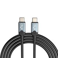 Câble de données USB4 double 8K compatible avec la transmission de type C 40Gbps Câble USB compatible PD240W et IPho 15